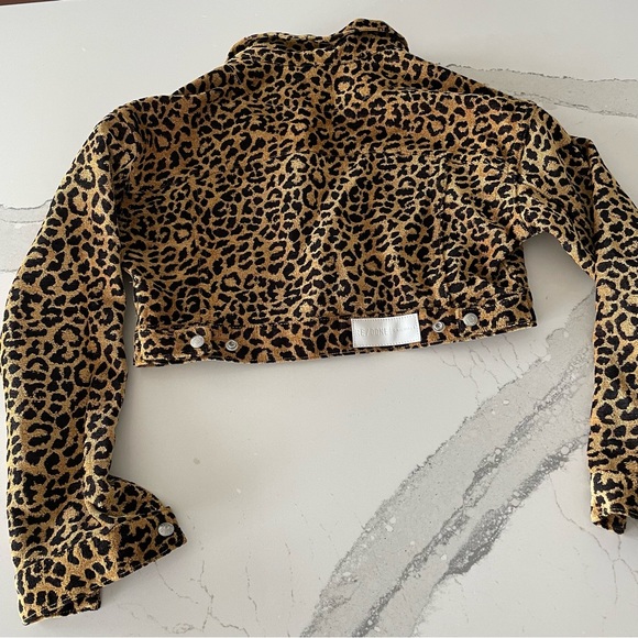 RE/DONE Cheetah Crop Jacket XS - Picture 10 of 13